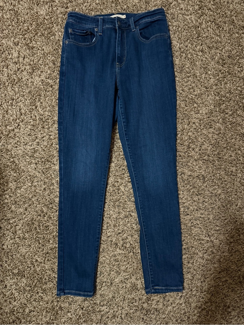 Levi's Dark Blue High-Rise Skinny Jeans